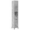 vidaXL Dulap de Baie Gri din beton 31,5 x 33 x 190 cm