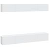vidaXL Dulapuri TV de perete, 4 buc, alb, 100x30x30 cm