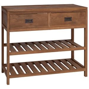 vidaXL Dulap de Baie natural 90 x 45 x 75 cm Lemn solid de tec