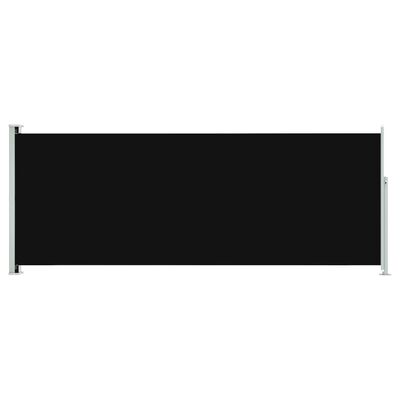 vidaXL Copertină laterală retractabilă de terasă, negru, 117x300 cm