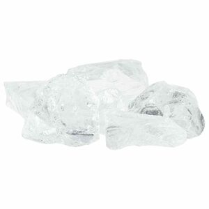 vidaXL Pietre de Grădină Alb 12 cm Sticlă