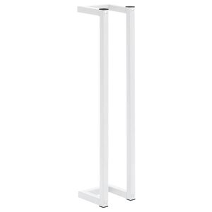 vidaXL Suport de prosoape, alb, 12,5x12,5x60 cm, oțel