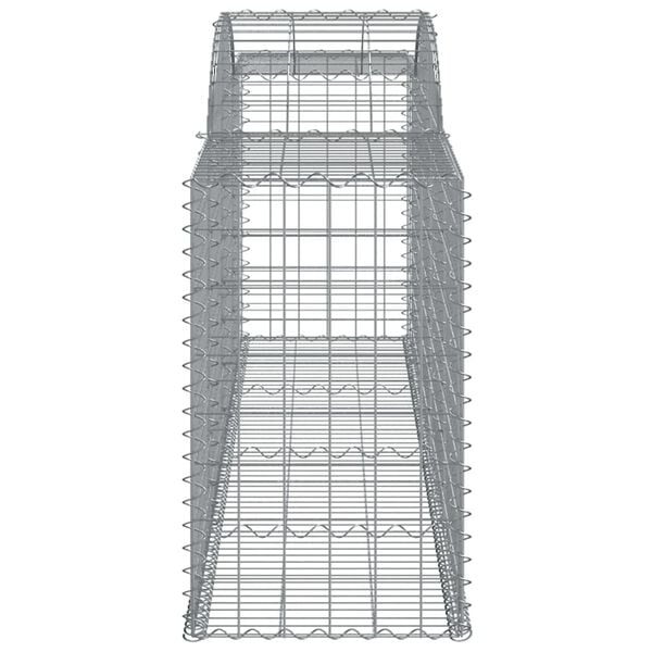 vidaXL Coș gabion arcuit, 300x50x80/100 cm, fier galvanizat