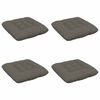 vidaXL Perne de Șezut VIANEN 4 buc. 100% Polyester Gri 50 x 50 x 12 cm