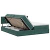 vidaXL Pat cu storage cu headboard 2 buc. Verde &icirc;nchis