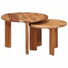 vidaXL Mese de Cafea Nesting 2 buc. Maro &Oslash; 50 x 40 cm