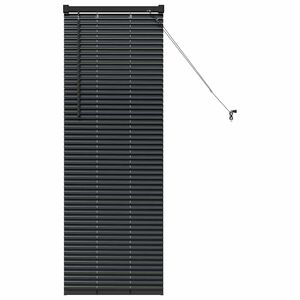 vidaXL Jaluzele venetiene Manual Negru 130 x 45 cm Aluminiu