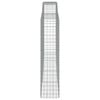 vidaXL Coșuri gabion arcuite, 5 buc 400x50x200/220 cm, fier galvanizat