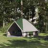 vidaXL Cort Teepee cu acoperiș Verde și alb 490 x 410 x 210 cm