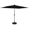 vidaXL Parasol de grădină cu lumini LED și bază 200 x 300 cm Poliester