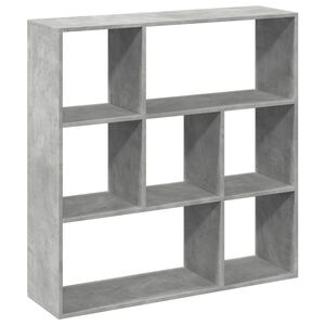 vidaXL Bibliotecă/separator cameră gri beton 102x29x103,5 cm lemn