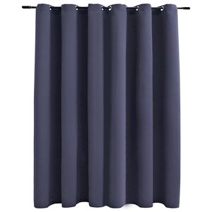 vidaXL Draperie opacă cu inele metalice, antracit, 290 x 245 cm