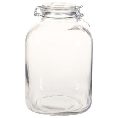 vidaXL Borcane din sticlă cu închidere ermetică, 6 buc., 5 L