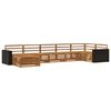 vidaXL Set de canapele de exterior 7 buc. natural