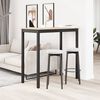 vidaXL Masă de bar natural 110 x 55 x 105 cm Lemn de pin masiv