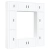 vidaXL Set dulap TV, 8 piese, alb, lemn prelucrat