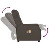vidaXL Fotoliu de masaj electric, gri, piele ecologică