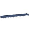 vidaXL Jardinieră de grădină cu țăruși, albastru gri, 362,5x42,5x28,5 cm, PP