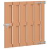 vidaXL Poartă de grădină 100 x 100 cm WPC și Aluminiu Maro