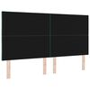 vidaXL Tăblie cap cu headboard Verde &icirc;nchis 180 cm Catifea