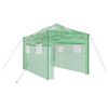 vidaXL Seră cu cadru pop-up cu acoperiș Verde 280 x 410 x 315 cm Fier