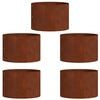 vidaXL Inele pentru vaze 5 buc. Ruginit 30 x 30 x 20 cm