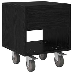 vidaXL Noptieră Stejar Negru 40,5 x 40 x 48 cm Lemn prelucrat