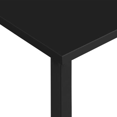 vidaXL Birou de calculator, negru, 105x55x72 cm, MDF și metal