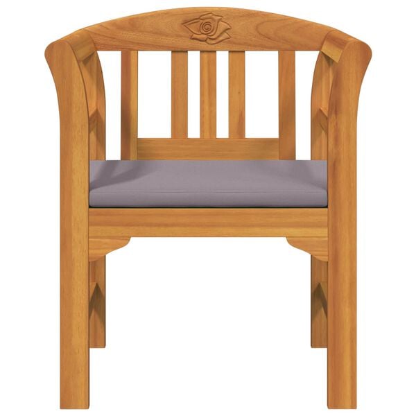 vidaXL bancă cu pernă Finisaj cu ulei natural 68,5 x 46 x 82,5 cm