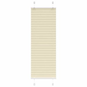 vidaXL Jaluzea plisată Crem 40x100 cm Lățime țesătură 39,4 cm