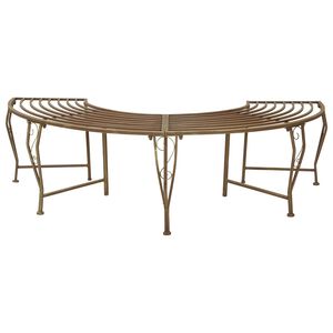vidaXL Bancă cu arbori 4-Număr de locuri 160 x 80 x 44 cm Oțel