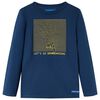 Tricou de copii cu m&acirc;neci lungi bleumarin 128