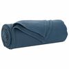 vidaXL Pături de aruncat 6 pcs Albastru marin 270 x 240 cm Molton