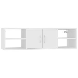 vidaXL Raft de perete, alb, 102x30x29 cm, lemn prelucrat