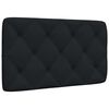 vidaXL Pernă pentru tăblie de pat, negru, 80 cm, material textil