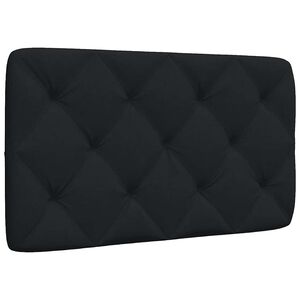 vidaXL Pernă pentru tăblie de pat, negru, 80 cm, material textil