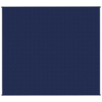 vidaXL Pătură cu greutăți, albastru, 200x225 cm, 9 kg, material textil