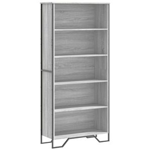 vidaXL Bibliotecă, gri sonoma, 80x31x169 cm, lemn prelucrat