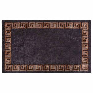vidaXL Covor lavabil, negru și auriu, 120x180 cm