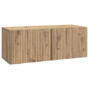 vidaXL Oglindă TV montată pe perete Stejar Artizanal 78,5 x 31 x 30 cm