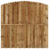 vidaXL Panou de gard cu șipci alternative, 180x(165-180) cm, lemn pin