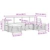 vidaXL Seturi de canapele 6 pcs Natural și Bej Lemn Solid de Acacia
