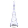 vidaXL Brad de Crăciun LED albastru 302,5 cm Metal