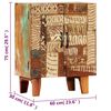 vidaXL Dulap sculptat manual, 60x30x75 cm, lemn masiv reciclat