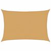 vidaXL P&acirc;nză parasolar nisipiu dreptunghiular 3,5x4,5m HDPE 160 g/m&sup2;