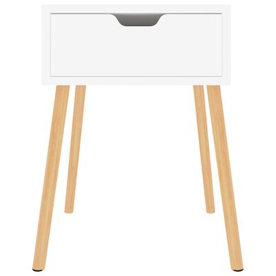 vidaXL Noptieră, alb, 40x40x56 cm, lemn prelucrat