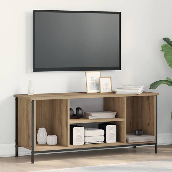 vidaXL Cabinet TV Stejar Artizanal 102 x 35 x 45 cm Lemn compozit