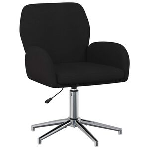 vidaXL Scaun de birou rotativ 54 x 58 x 90 cm Negru Țesătură