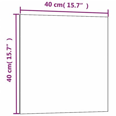 vidaXL Placă magnetică de perete, alb, 40x40 cm  sticlă securizată