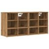 vidaXL Dulapuri Pantofi 2 buc Stejar Artizanal 52x30x50 cm